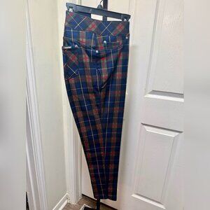 NYGARD LUXE SLIMS - KEY JEGGING, NAVY GREEN RED (BRAND NEW) - LARGE (14-16)